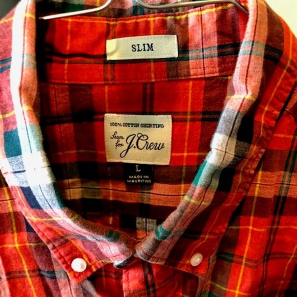 J Crew Button Down Mens Shirt Large - Picture 1 of 4